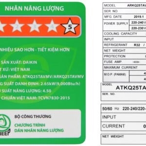 Điều hòa Daikin Inverter 1 HP ATKQ25UAVMV 10 May-lanh-daikin- 8